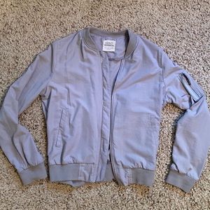 Gray Bomber Jacket